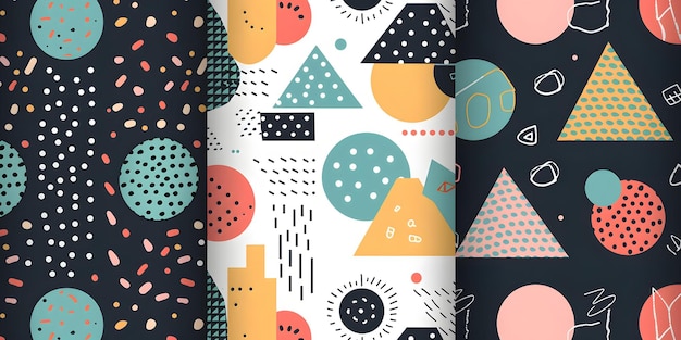 Modern Geometric Vector Illustrations