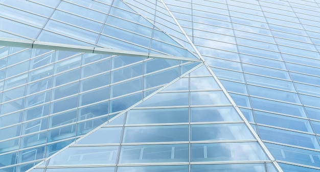 Modern glass office building Exterior office glass building geometric architecture Company glass