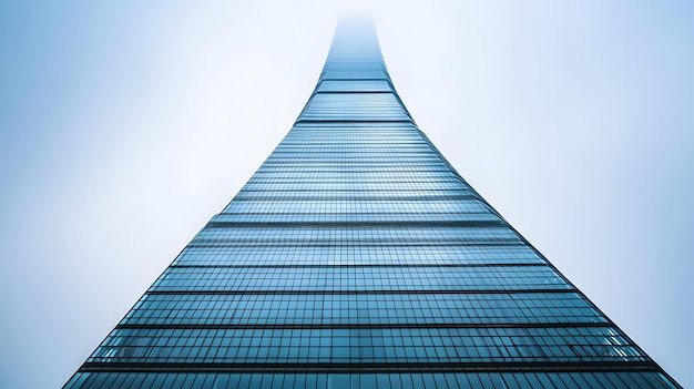 A Modern Glass Skyscraper Reaching Towards the Sky