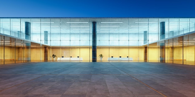 Modern glass wall commercial buildings exterior