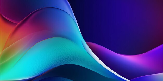 Modern gradient waves blend background great design for any purposes Vibrant style template Multicolor color background Futuristic dynamic motion technology Creative design