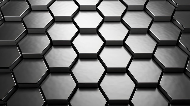 Modern grey hexagon background