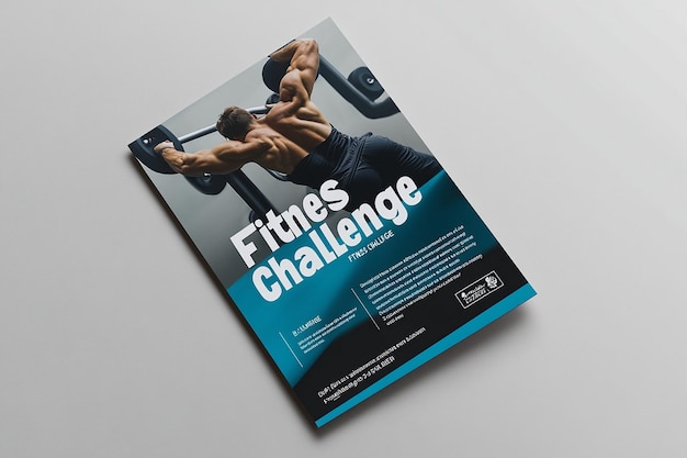 Photo a modern gym flyer template with a sleek and professional design ai photo