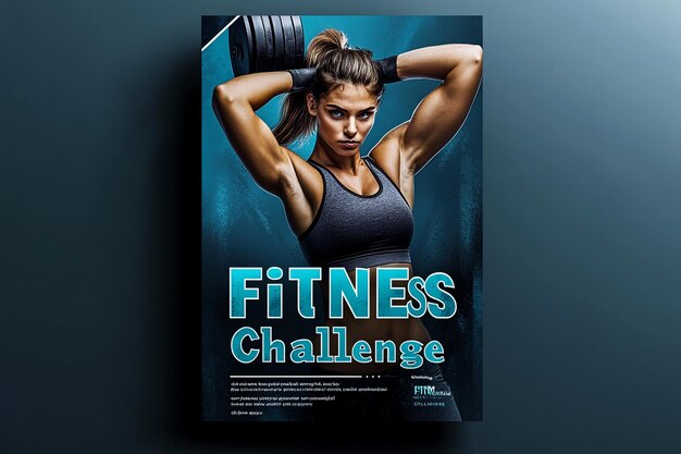 Photo a modern gym flyer template with a sleek and professional design ai photo