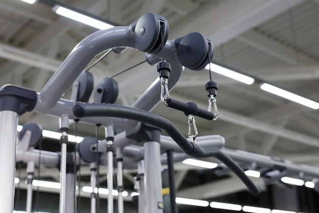 Modern gym and sports equipment.