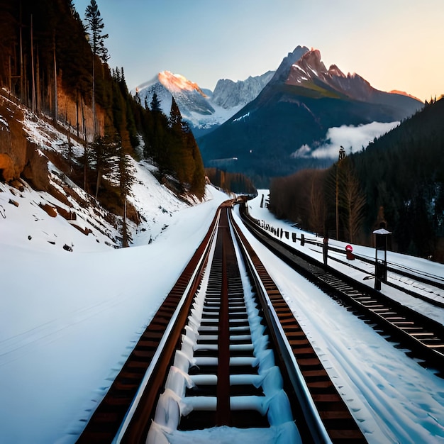 Modern high speed train on a clear day with motion blur