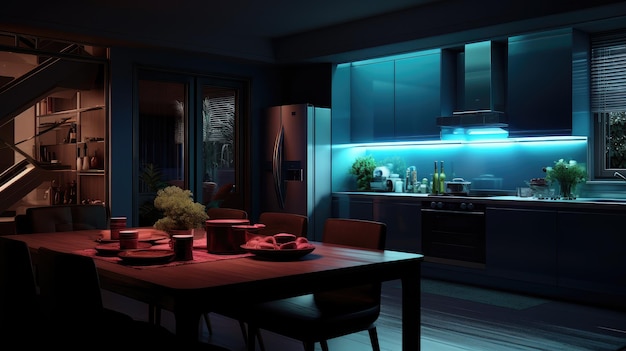 Modern home intelligent kitchen restaurant