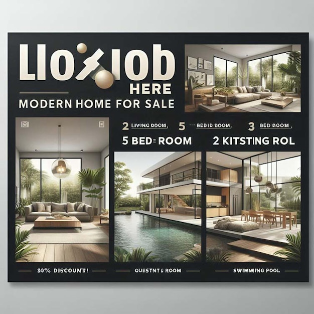 Modern Home Sale Flyer Template Sleek amp Professional Design