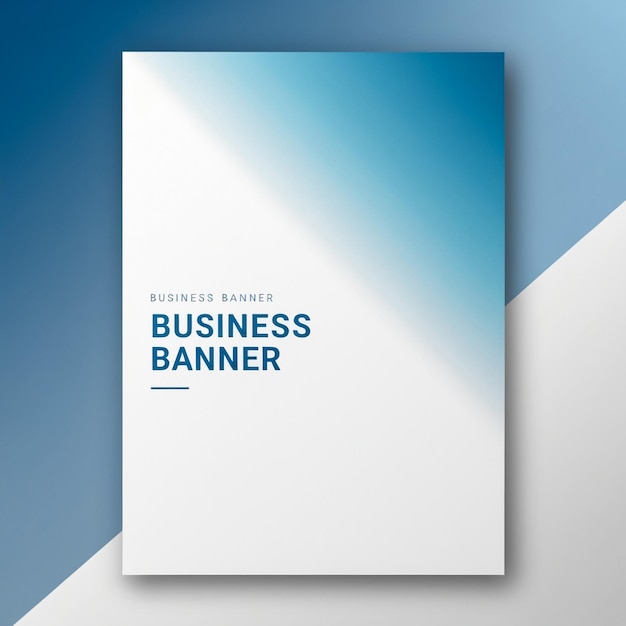 Photo modern horizontal business banner template abstract geometric shape with space for text