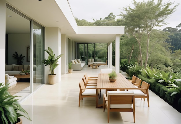 A Modern House Veranda of Style and Serenity