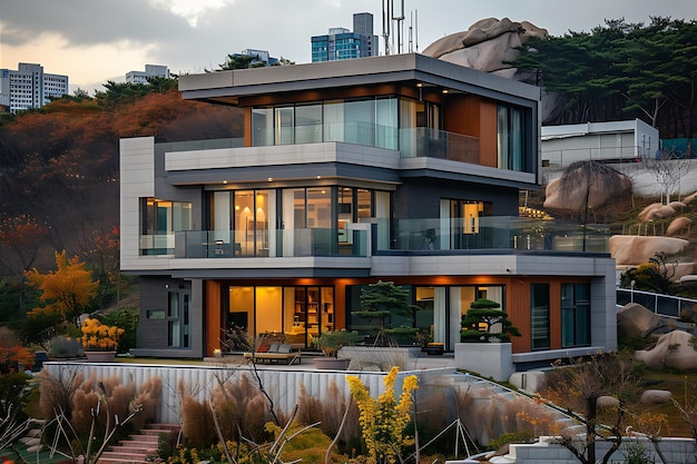 Modern House in West Cliffs Seoul Stands as a