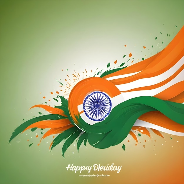 Modern Indian flag background