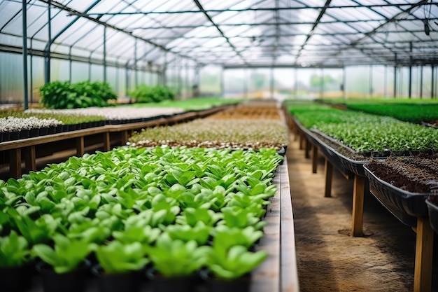 Modern industrial greenhouse for growing vegetables and herbs Argoproduction