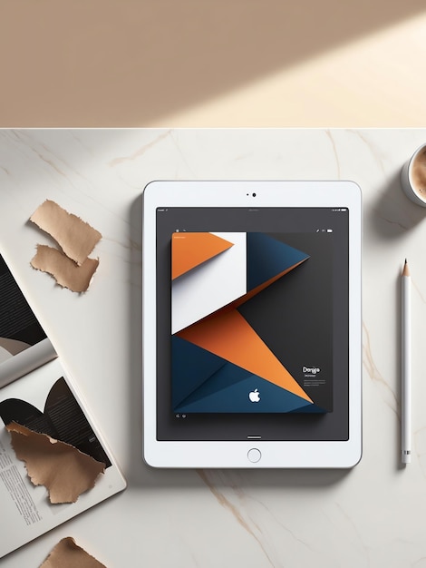 Photo modern ipad mockup image for professional presentations