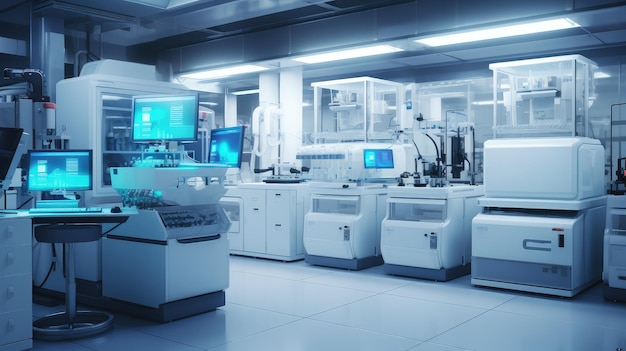 Modern Laboratory with HighTech Research Equipment