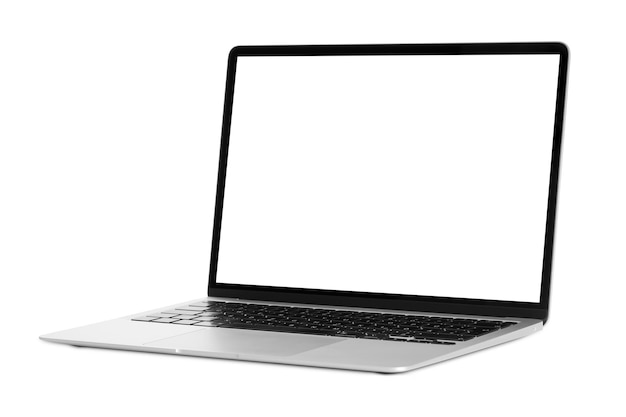 modern laptop computer on png background