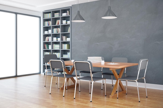 modern library interior