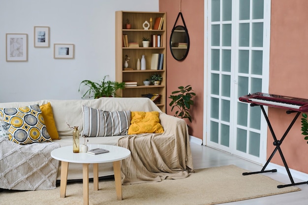 Modern living room in apartment