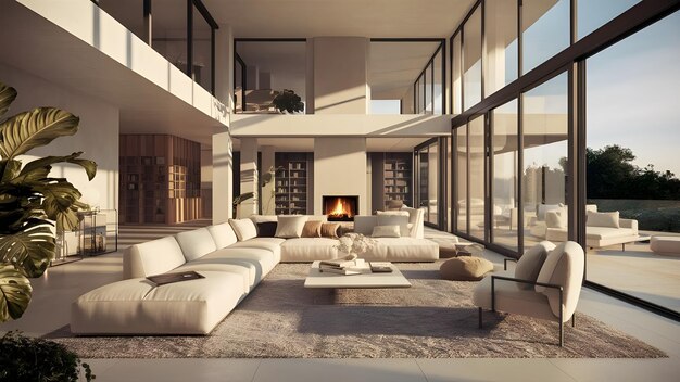 Modern Living Room Interior Design High Resolution Image