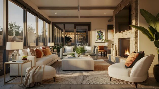 Modern Living Room Interior Design High Resolution Image