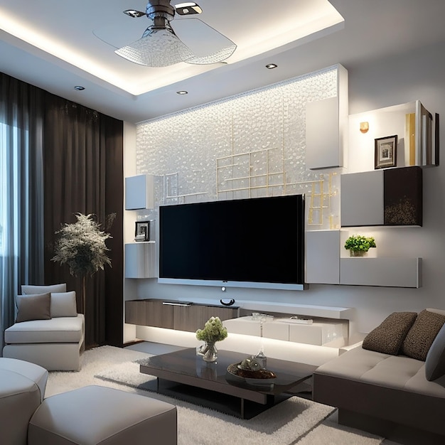 Modern living room interior design