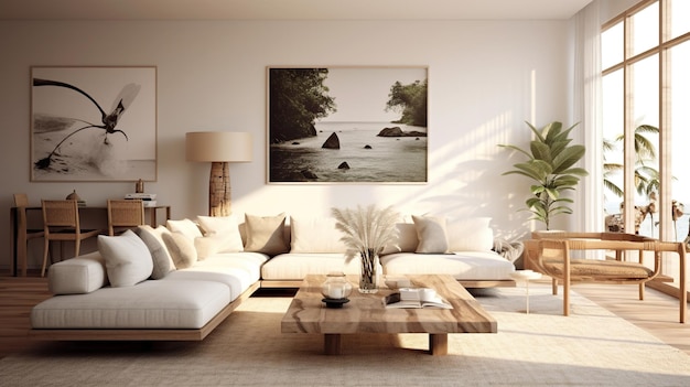 Modern living room interior design