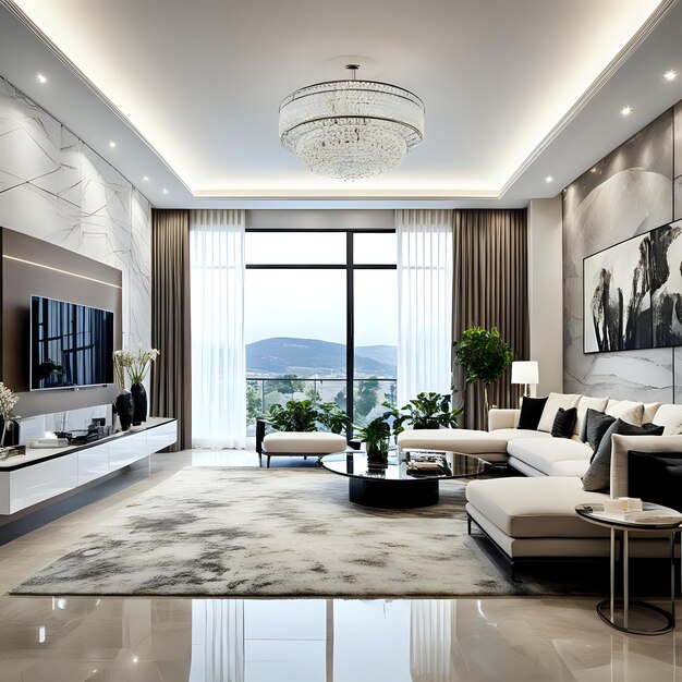 Modern Living Room Interior