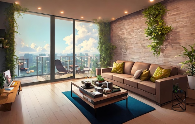 modern living room interior