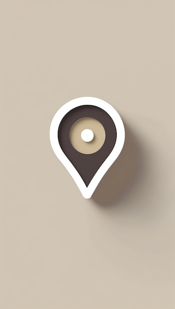 Photo modern location icon for enhanced navigation designs