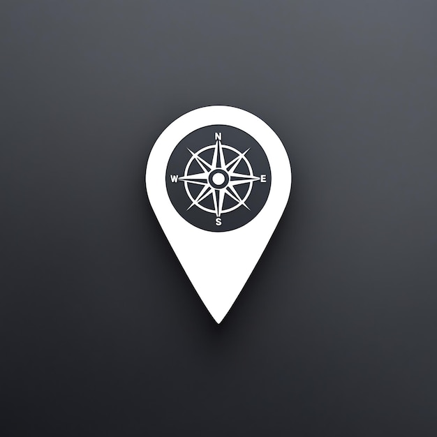 Photo modern location icon for enhanced navigation designs