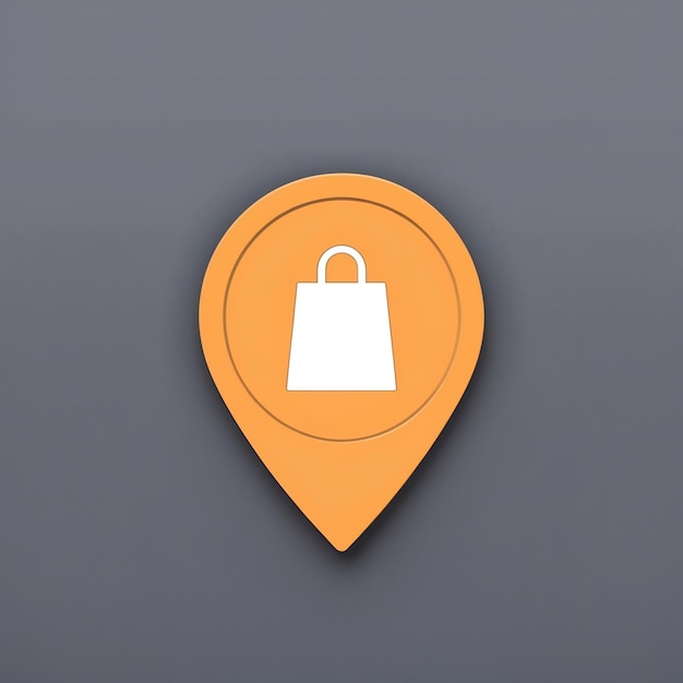 Photo modern location icon for enhanced navigation designs