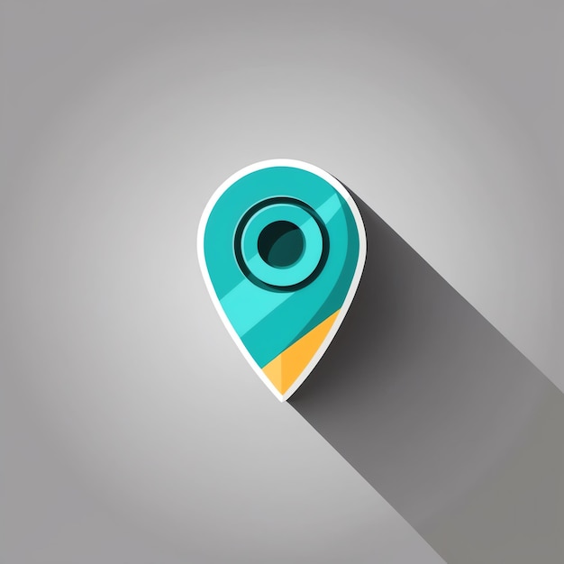 Photo modern location icon for enhanced navigation designs