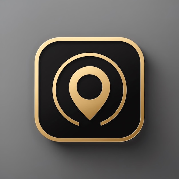 Photo modern location icon for enhanced navigation designs