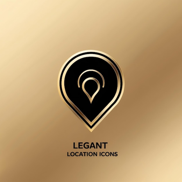 Photo modern location icon for enhanced navigation designs