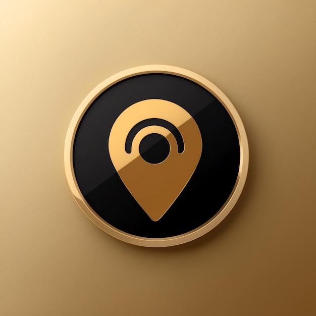 Photo modern location icon for enhanced navigation designs