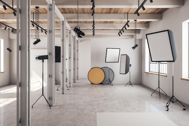 Modern loft photo studio