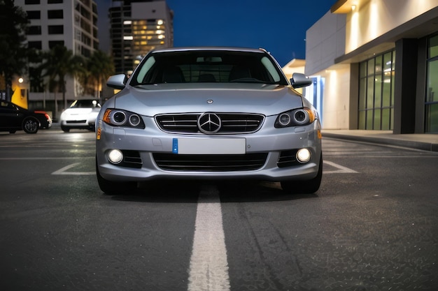 modern luxury car photography in night