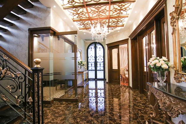 Modern &amp; luxury House Entrance Premium Photo