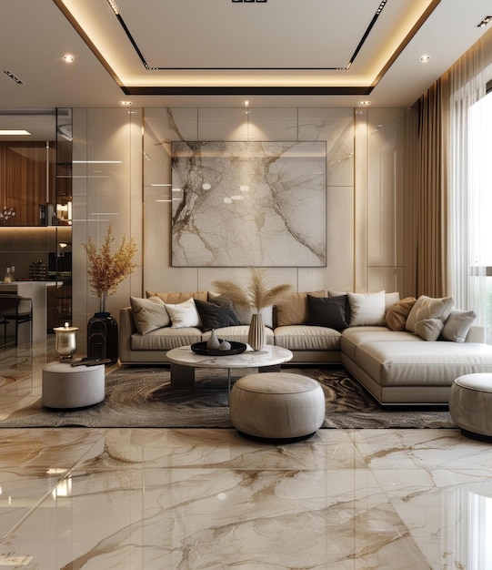 Modern Luxury Living Room Interior