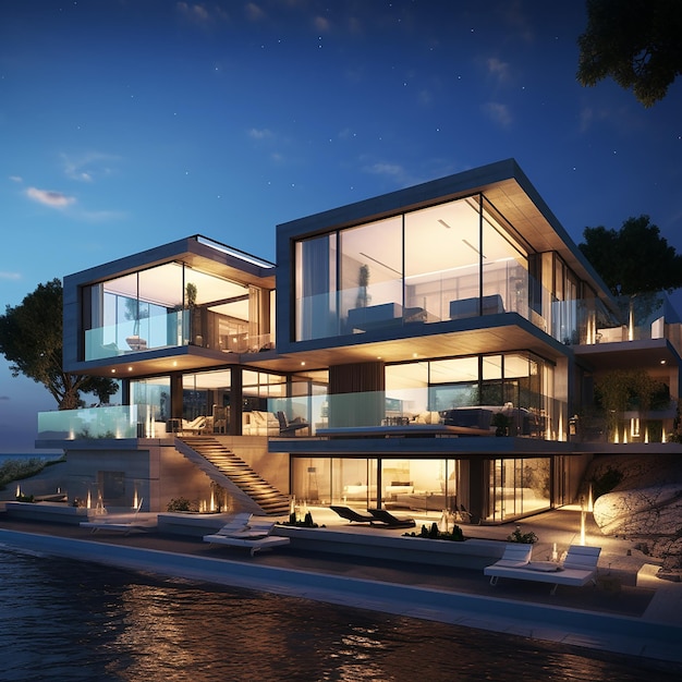 modern luxury villa