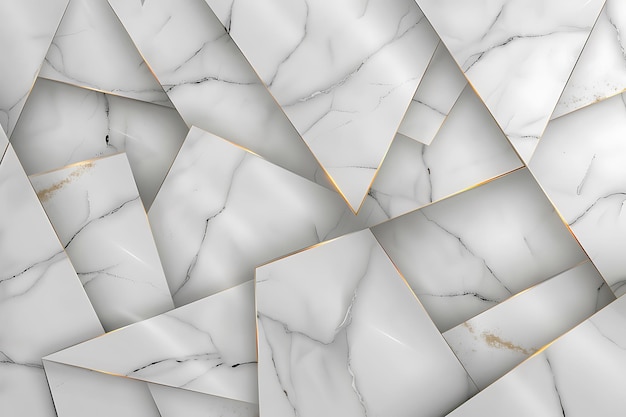 Modern Marble and Geometric Shapes Background