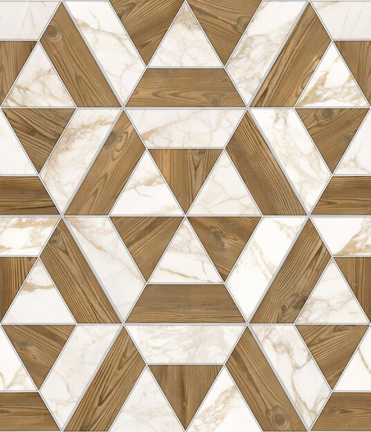 Photo modern marble mosaic abstract background wallpaperhexagon tile