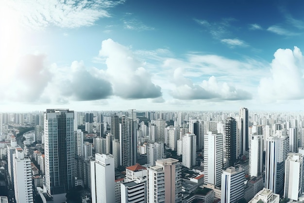 Modern Marvels Urban Landscape Panorama in Brazil