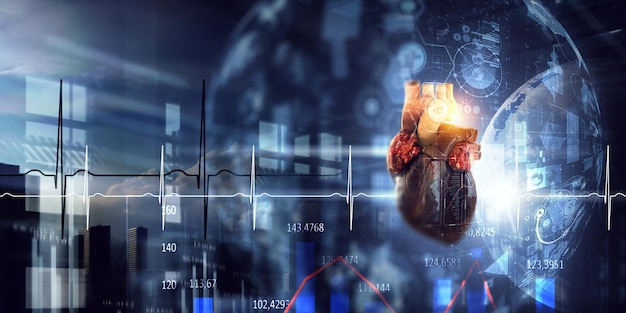 Modern medicine and technology. Cardiology. Mixed media