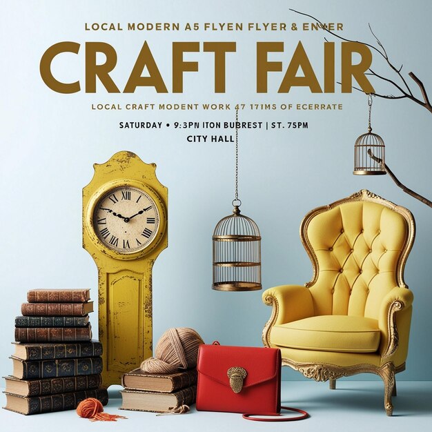 Photo modern meets vintage craft fair at city halland contemporary pleasure