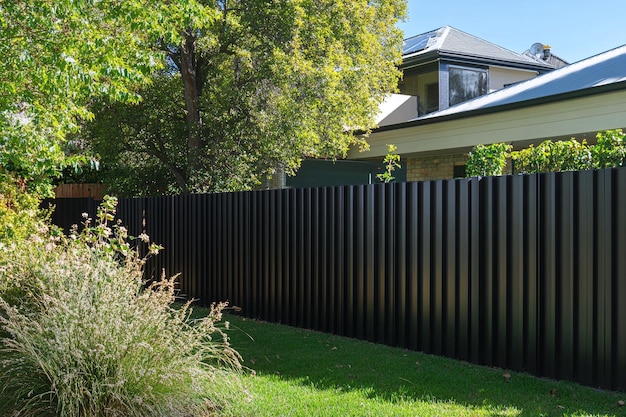 Modern Metal Fencing in Residential Areas