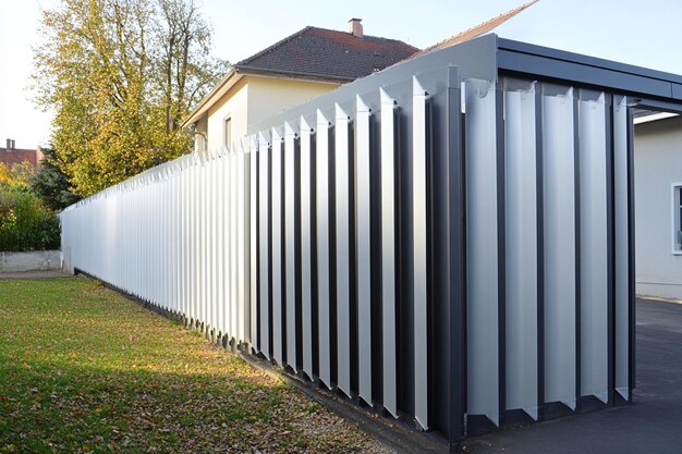 Modern Metal Fencing in Residential Areas