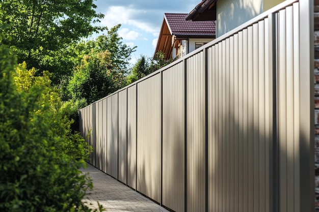 Modern Metal Fencing in Residential Areas