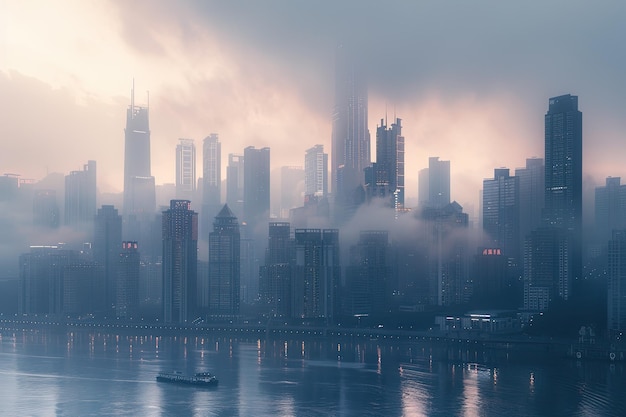 Modern metropolis skyline Chongqing China