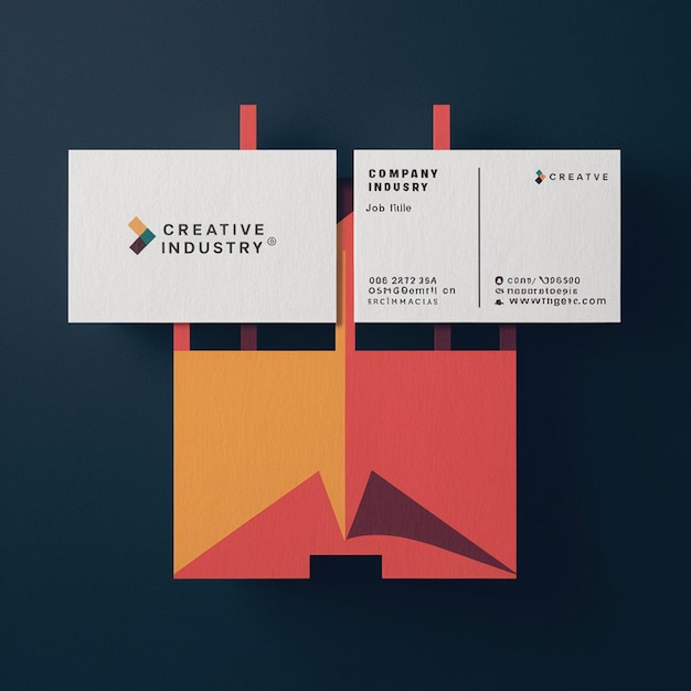 Photo modern minimalist business card template professional and sleek design